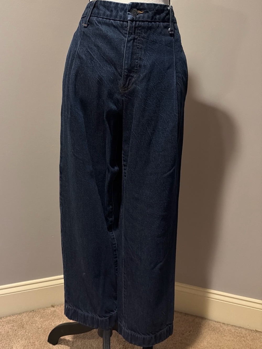 Banana Republic Black Denim High-Rise Straight Jeans